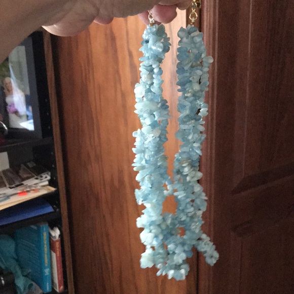 Used with box STAUER chunky aquamarine five strand necklace - Picture 6 of 6